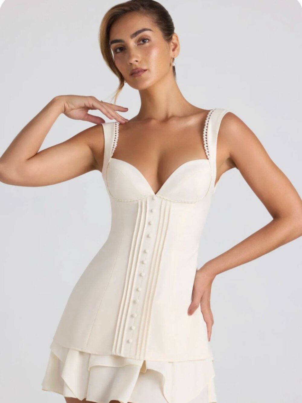 Oh Polly Cassandra Dress Ivory